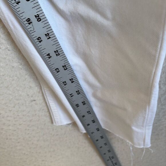 ReDone 70s Stovepipe Jeans Womens Size 31 White Destroyed - Picture 11 of 11